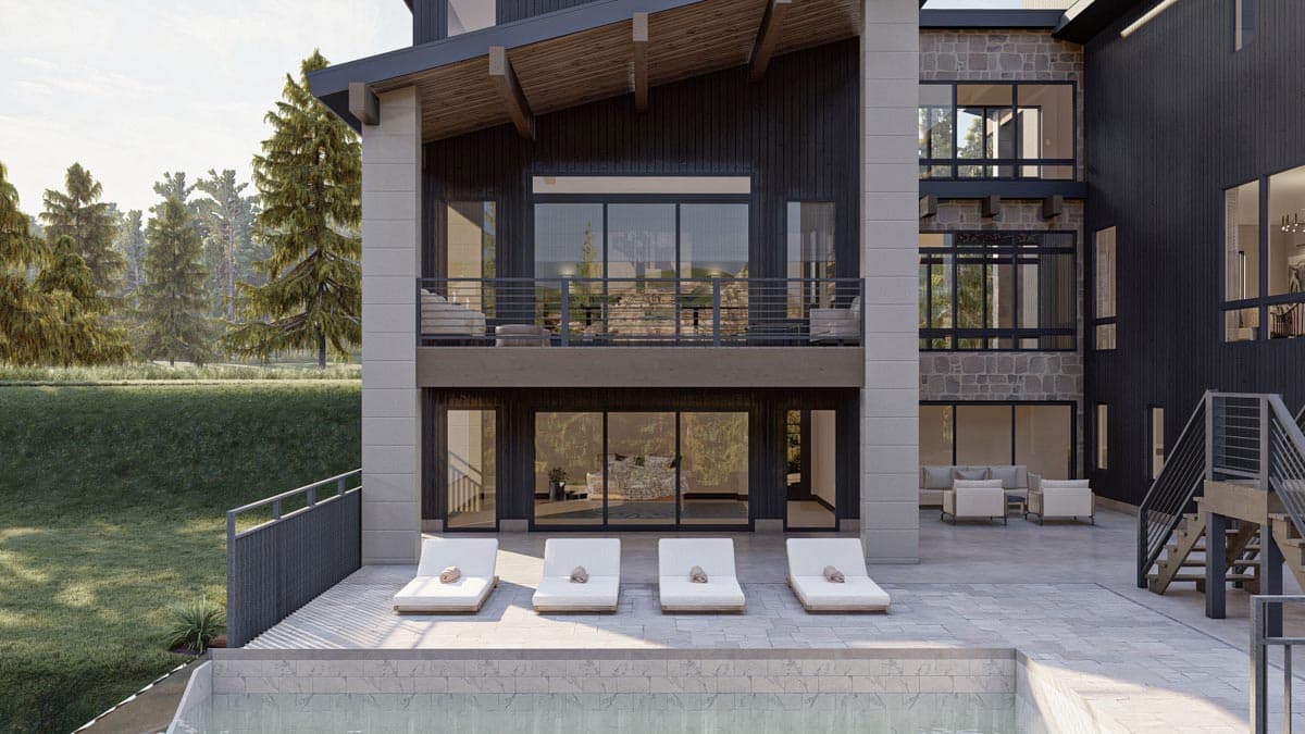 Plan 623241DJ: Modern House Plan Under 4100 Square Feet with 4 Bedrooms and a Hidden Room Upstairs - Image #19 - Contemporary, Mid Century Modern, Modern, Mountain, Northwest