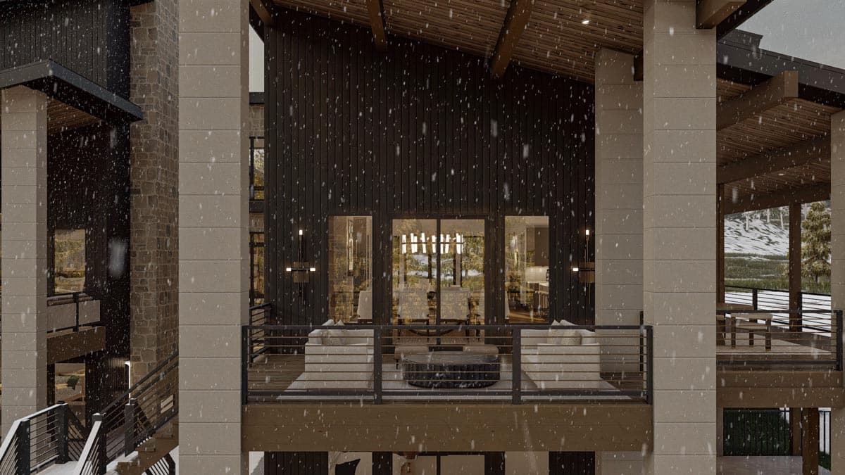 Plan 623241DJ: Modern House Plan Under 4100 Square Feet with 4 Bedrooms and a Hidden Room Upstairs - Image #21 - Contemporary, Mid Century Modern, Modern, Mountain, Northwest