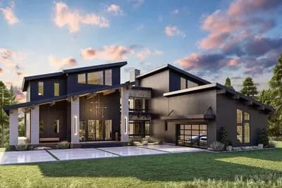Modern House Plan Under 4100 Square Feet with 4 Bedrooms and a Hidden Room Upstairs