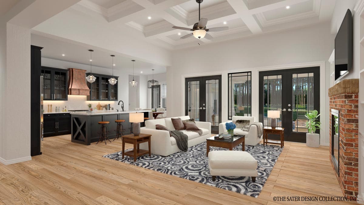 Plan 340120STR: 3 Bed and 4 Bath Modern Farmhouse Under 2600 Square Feet - Image #4 - Country, Farmhouse, Modern Farmhouse, Southern