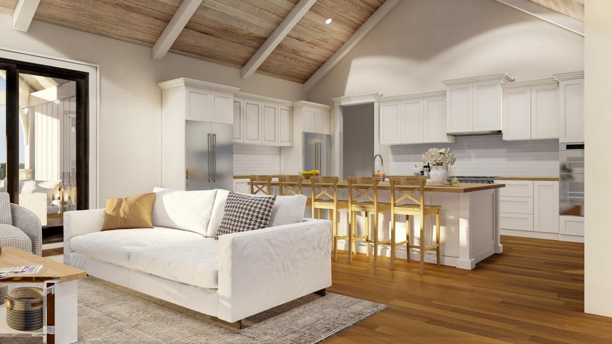 Plan 70848MK: 4-Bed Modern Farmhouse Plan Under 2700 Square Feet with Vaulted Outdoor Living Space - Image #9 - Country, Craftsman, Modern Farmhouse, New American, Rustic