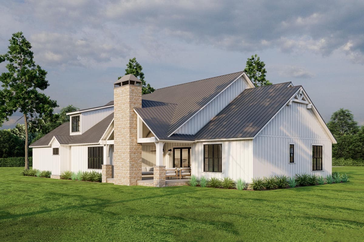 Plan 70848MK: 4-Bed Modern Farmhouse Plan Under 2700 Square Feet with Vaulted Outdoor Living Space - Image #14 - Country, Craftsman, Modern Farmhouse, New American, Rustic