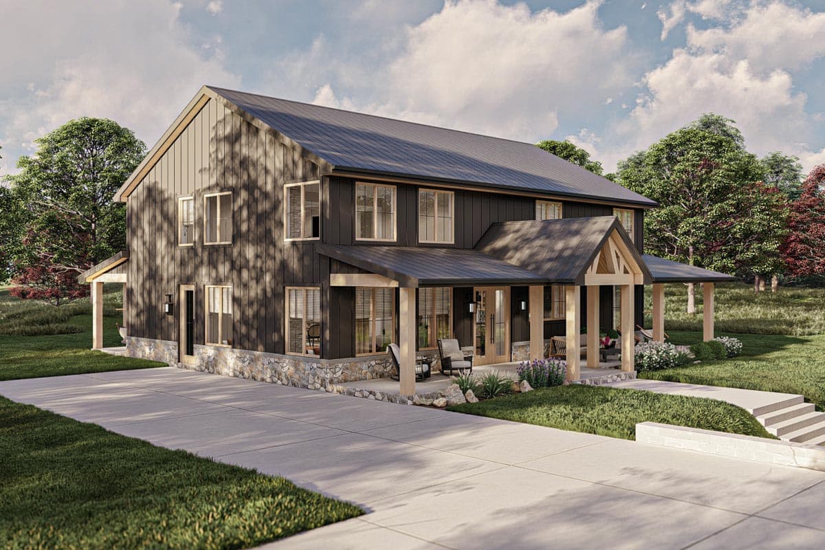 Plan 623242DJ: Barndominium-Style House Plan with Home Office and 4 Bedrooms - Image #16 - Barndominium, Country, Farmhouse, Modern Farmhouse, New American, Rustic
