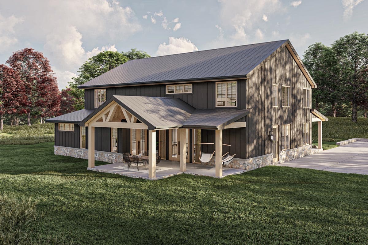 Plan 623242DJ: Barndominium-Style House Plan with Home Office and 4 Bedrooms - Image #17 - Barndominium, Country, Farmhouse, Modern Farmhouse, New American, Rustic