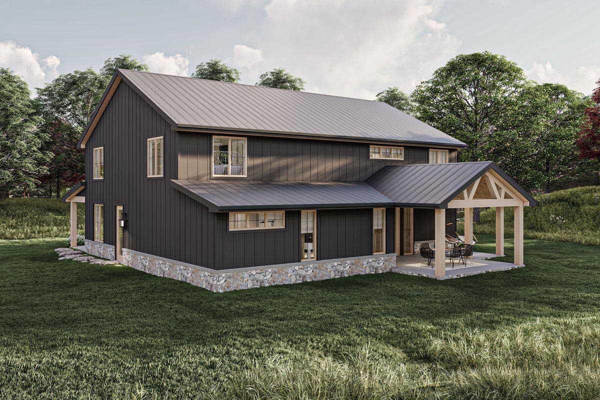 Plan 623242DJ: Barndominium-Style House Plan with Home Office and 4 Bedrooms - Image #18 - Barndominium, Country, Farmhouse, Modern Farmhouse, New American, Rustic
