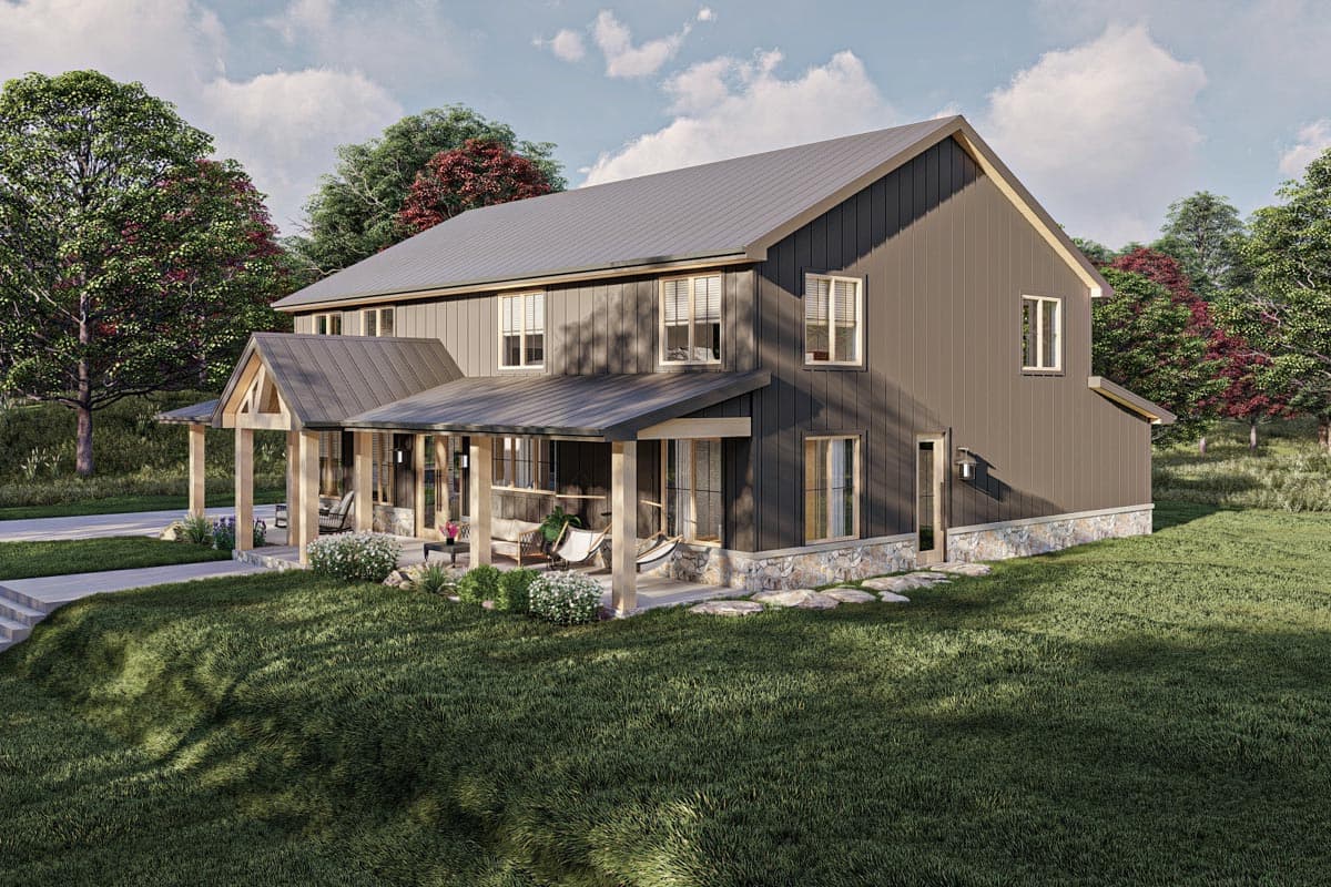 Plan 623242DJ: Barndominium-Style House Plan with Home Office and 4 Bedrooms - Image #19 - Barndominium, Country, Farmhouse, Modern Farmhouse, New American, Rustic