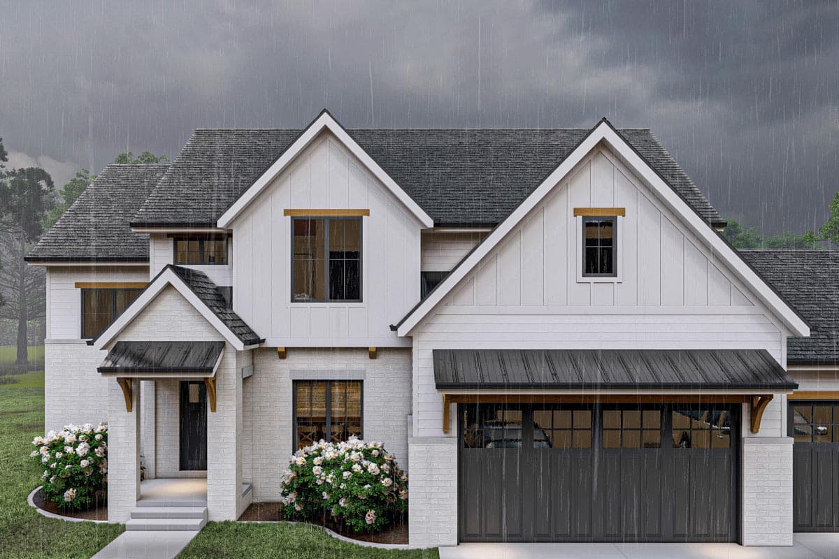 Plan 623243DJ: 2761 Square Foot New American Farmhouse with 4 Upstairs Bedrooms and Laundry - Image #18 - Country, Craftsman, Modern Farmhouse, New American