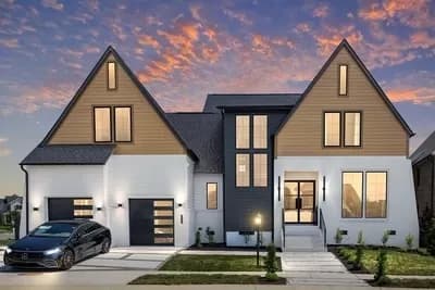 4215 Square Foot 2-Story Transitional House Plan with 4-Season Room with Fireplace