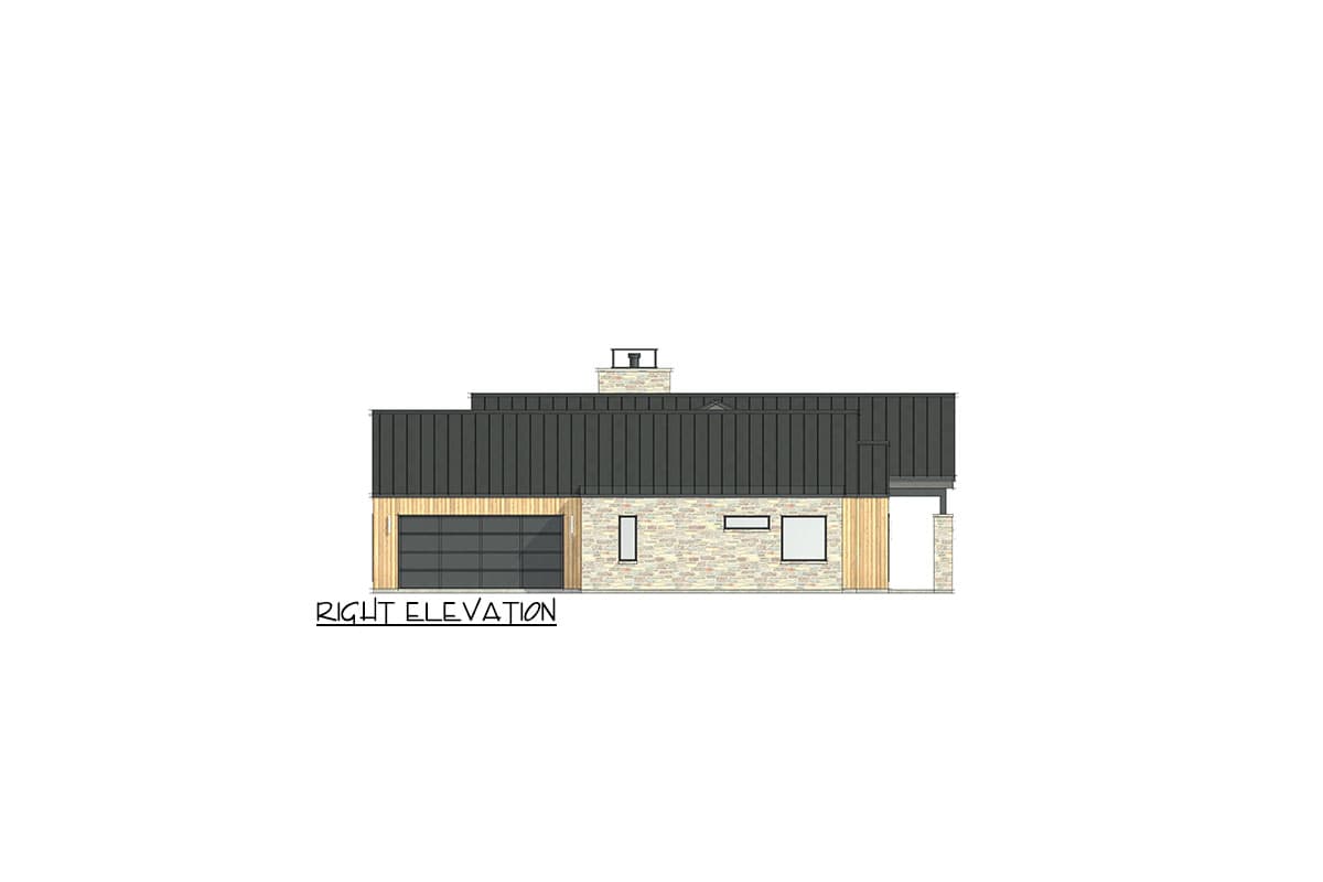 Plan 818060JSS: Finely Balanced Modern Farmhouse Plan Under 2900 Square Feet with Vaulted Interior - Image #5 - Contemporary, Farmhouse, Modern, Modern Farmhouse, Scandinavian