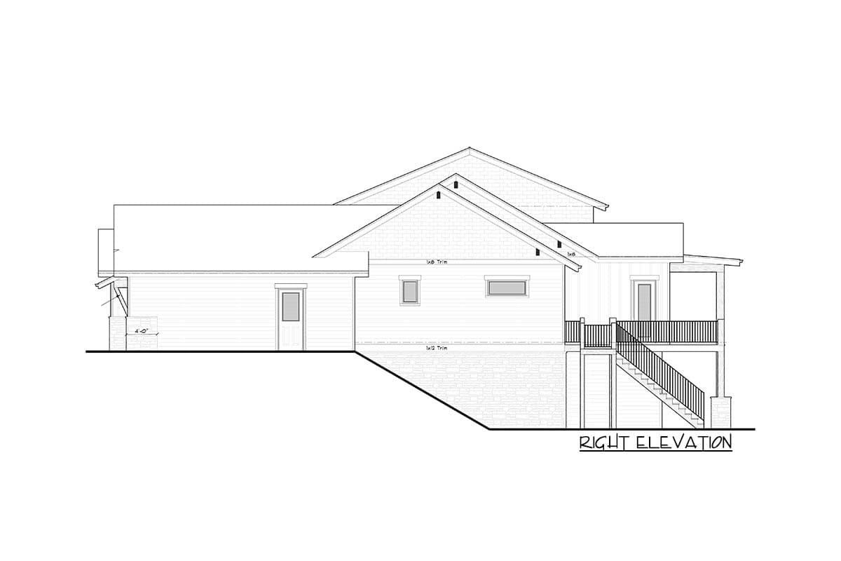 Plan 95202RW: 2314 Square Foot Mountain Craftsman House Plan with Abundant Outdoor Space in Back - Image #6 - Contemporary, Craftsman, Mountain, New American, Northwest, Ranch