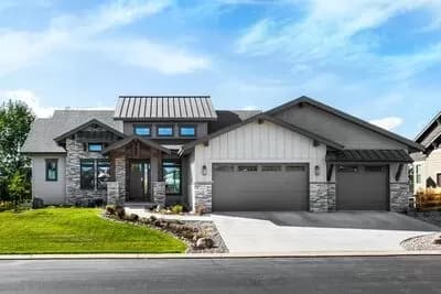 2314 Square Foot Mountain Craftsman House Plan with Abundant Outdoor Space in Back