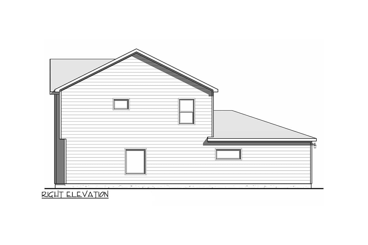 Plan 100307GHR: Transitional Duplex House Plan with 1329 Square Foot 3 Bed Units - Image #4 - Contemporary, Modern, Northwest, Transitional