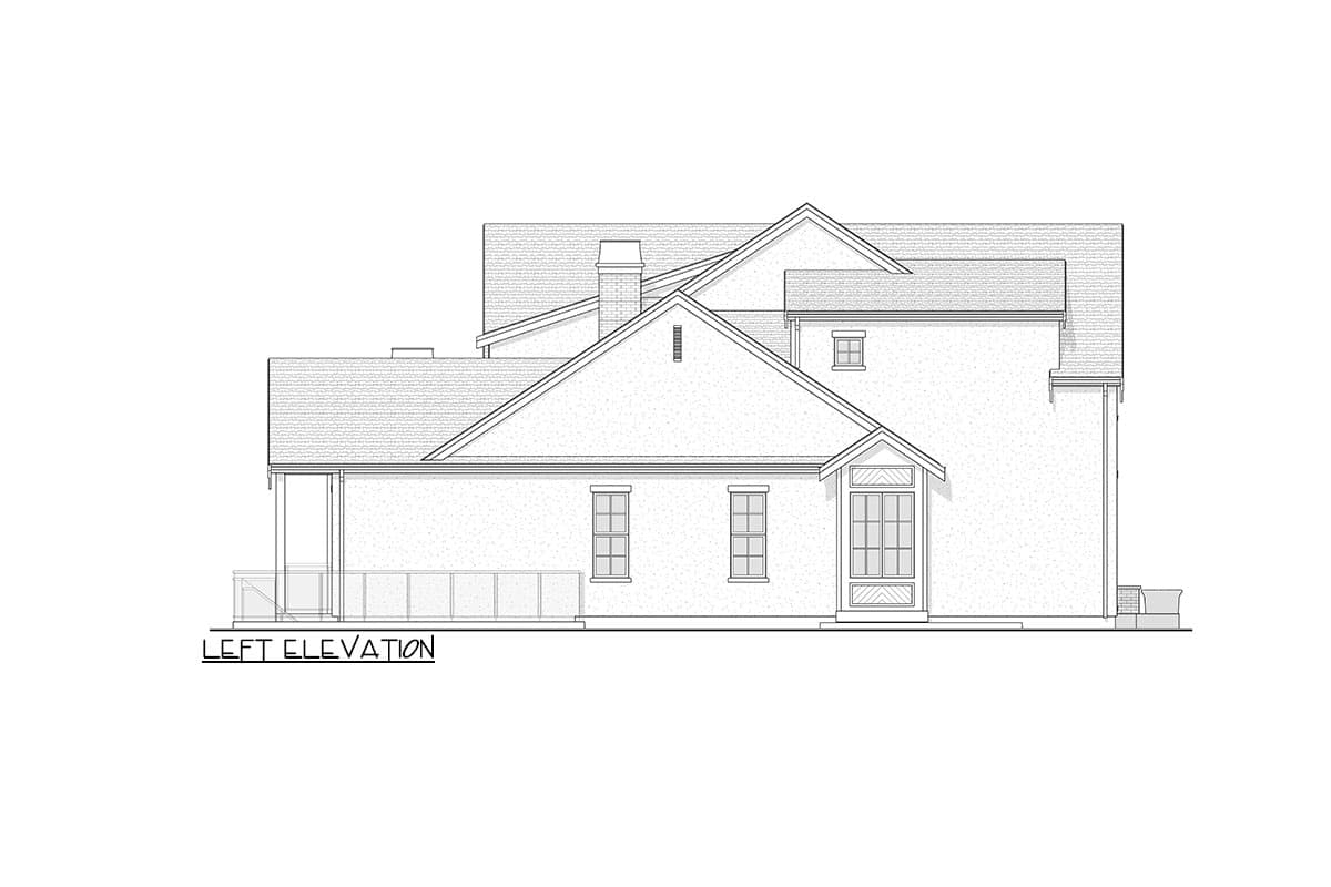 Plan 270075AF: Modern French Country House Plan with Private Lower Level Apartment - 3362 Sq Ft - Image #12