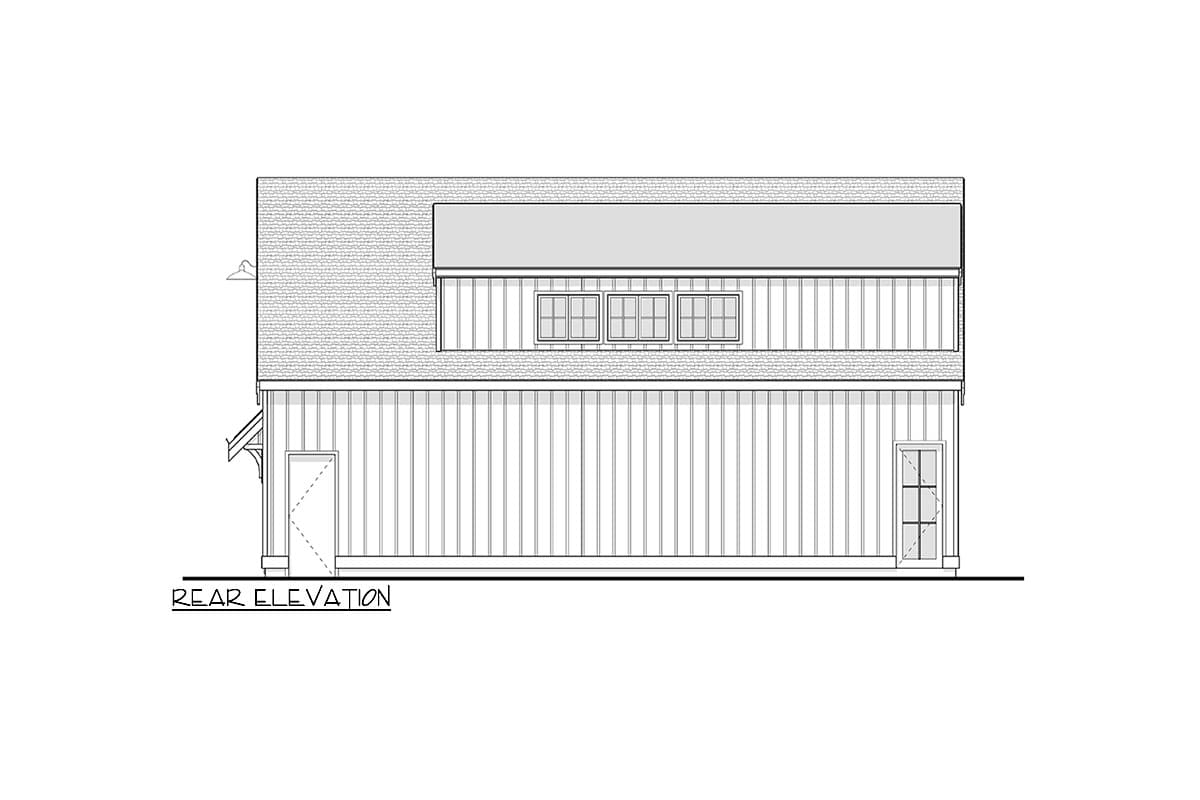 Plan 270076AF: 875 Square Foot Modern Farmhouse Style Garage Apartment - Image #5 - Carriage, Craftsman, Modern Farmhouse, New American, Traditional