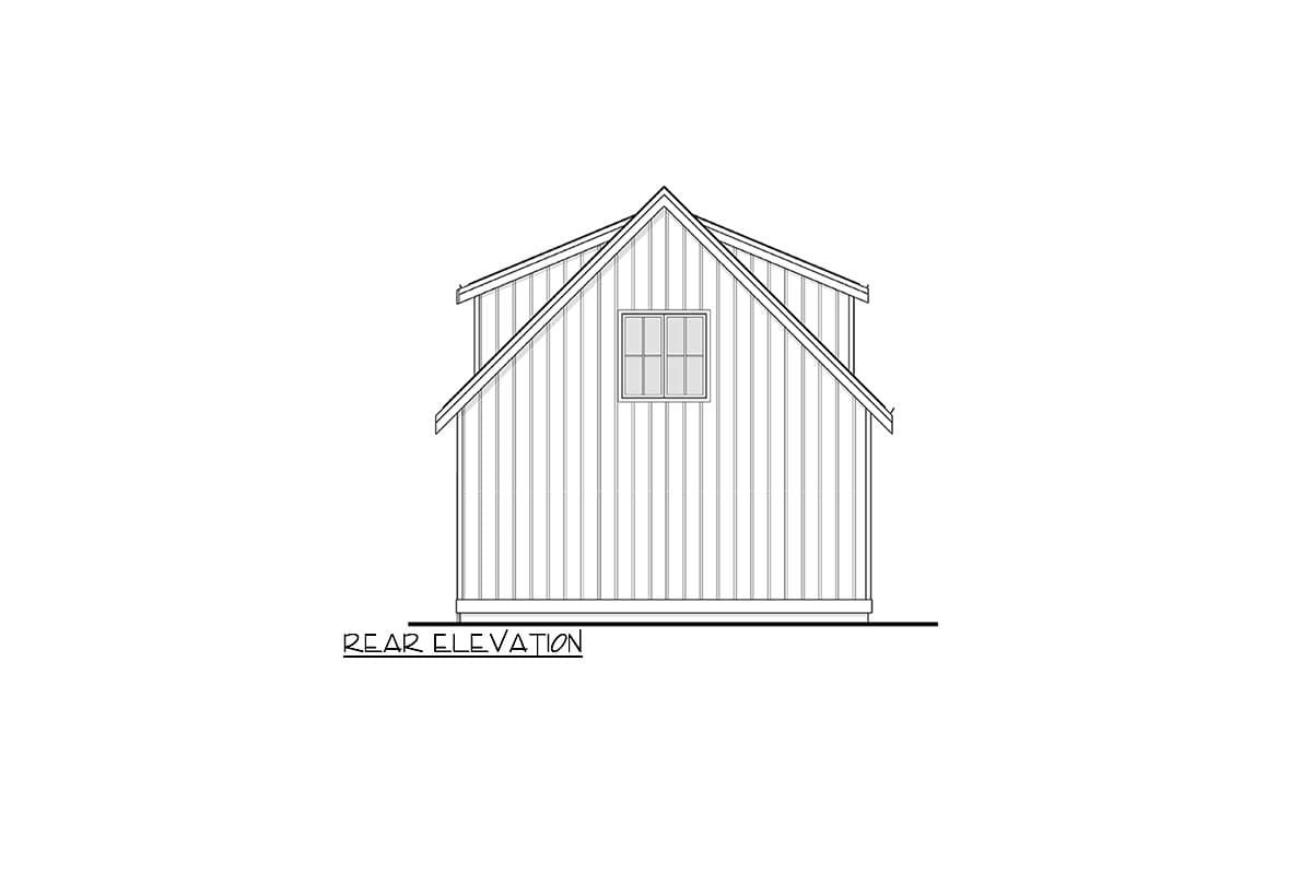 Plan 270076AF: 875 Square Foot Modern Farmhouse Style Garage Apartment - Image #6 - Carriage, Craftsman, Modern Farmhouse, New American, Traditional