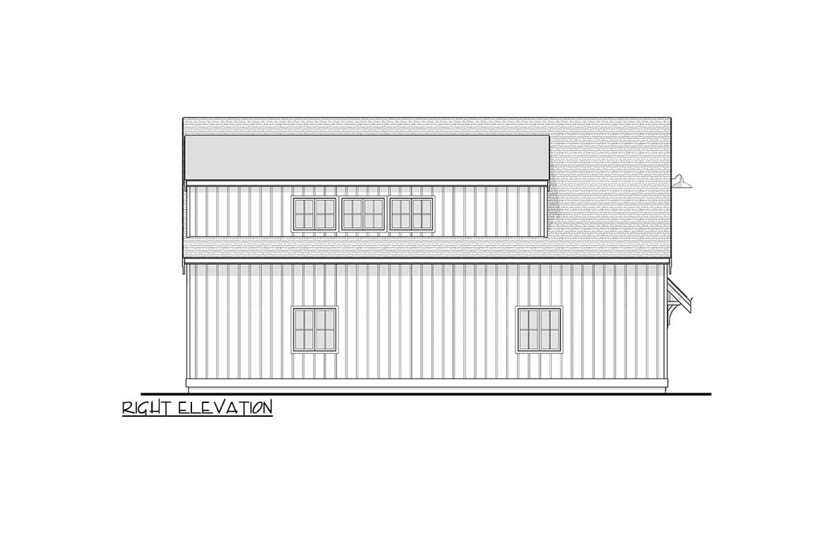 Plan 270076AF: 875 Square Foot Modern Farmhouse Style Garage Apartment - Image #8 - Carriage, Craftsman, Modern Farmhouse, New American, Traditional