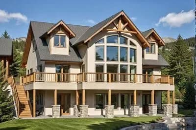 Mountain or Lake House Plan Great Views to the Back