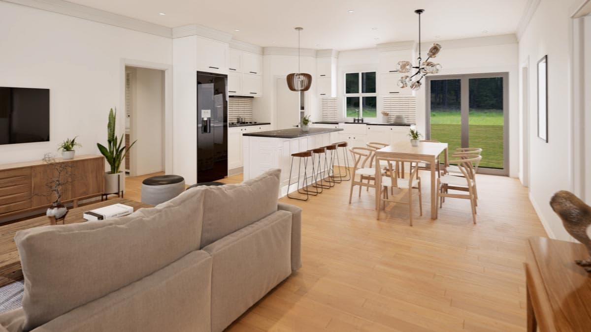 Plan 25033DH: 1620 Square Foot 3-Bed Home Plan with Split Bedrooms - Image #9 - Cottage, Country, Craftsman, New American