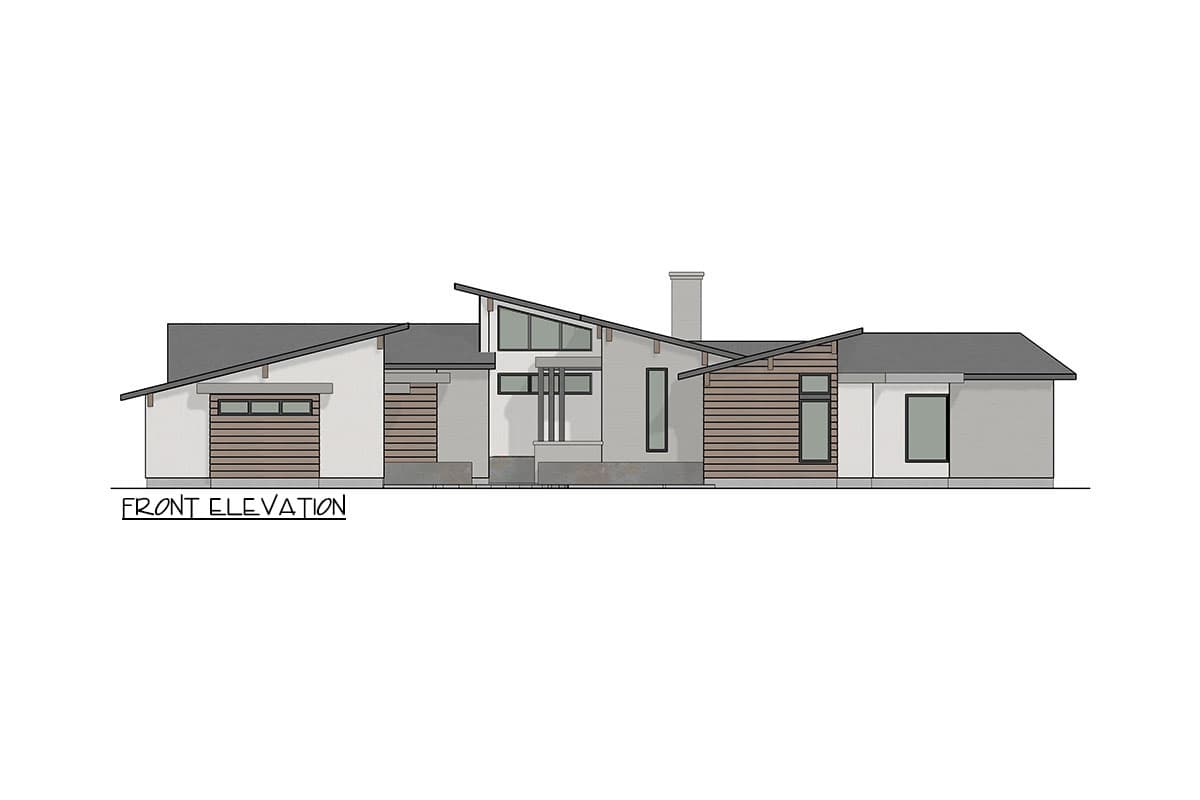 Plan 915058CHP: Sprawling Mid-Century Modern House Plan with Over 2,700 Square Feet of Living Space - Image #15 - Contemporary, Craftsman, Mid Century Modern, Modern, Mountain