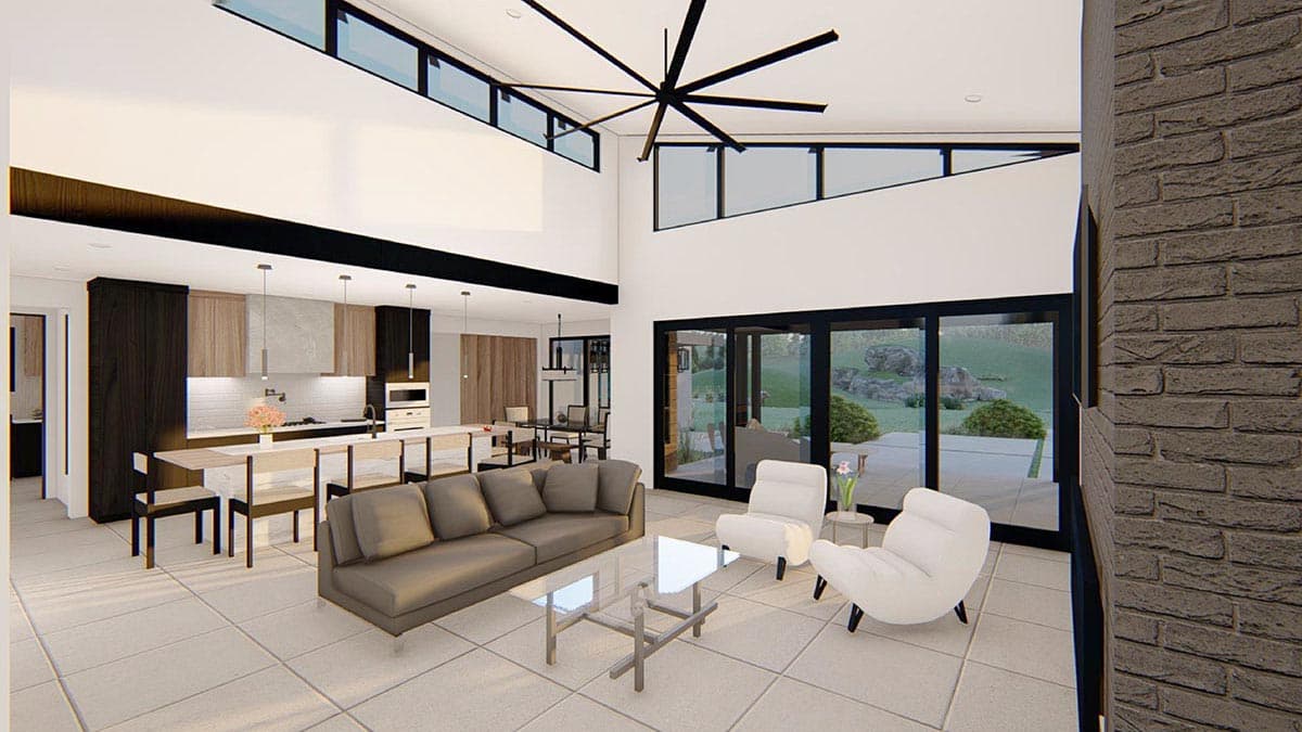 Plan 915058CHP: Sprawling Mid-Century Modern House Plan with Over 2,700 Square Feet of Living Space - Image #7 - Contemporary, Craftsman, Mid Century Modern, Modern, Mountain