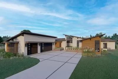 Sprawling Mid-Century Modern House Plan with Over 2,700 Square Feet of Living Space