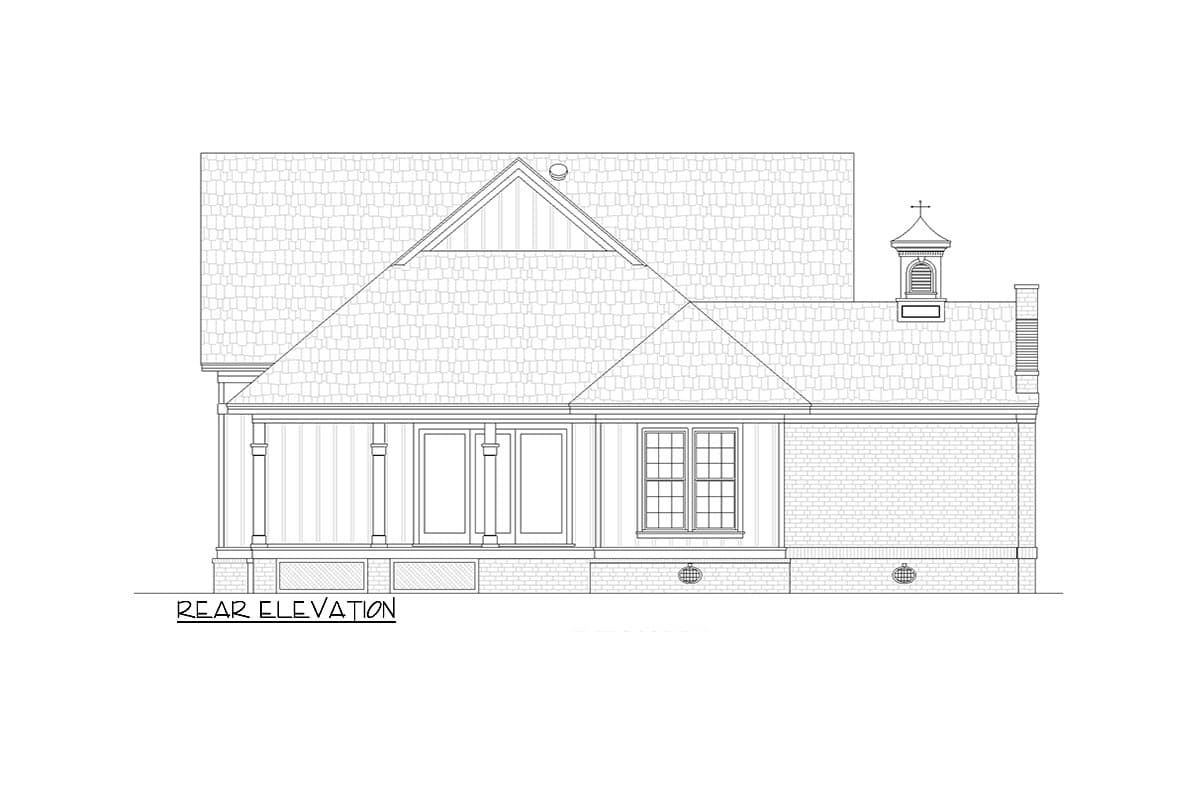 Plan 55228BR: Authentic Southern Flair In A Small Affordable Home - Image #8 - Country, Southern, Southern Traditional, Traditional