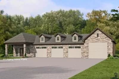 752 Square Foot ADU with 2743 Square Foot Garage with RV Bay