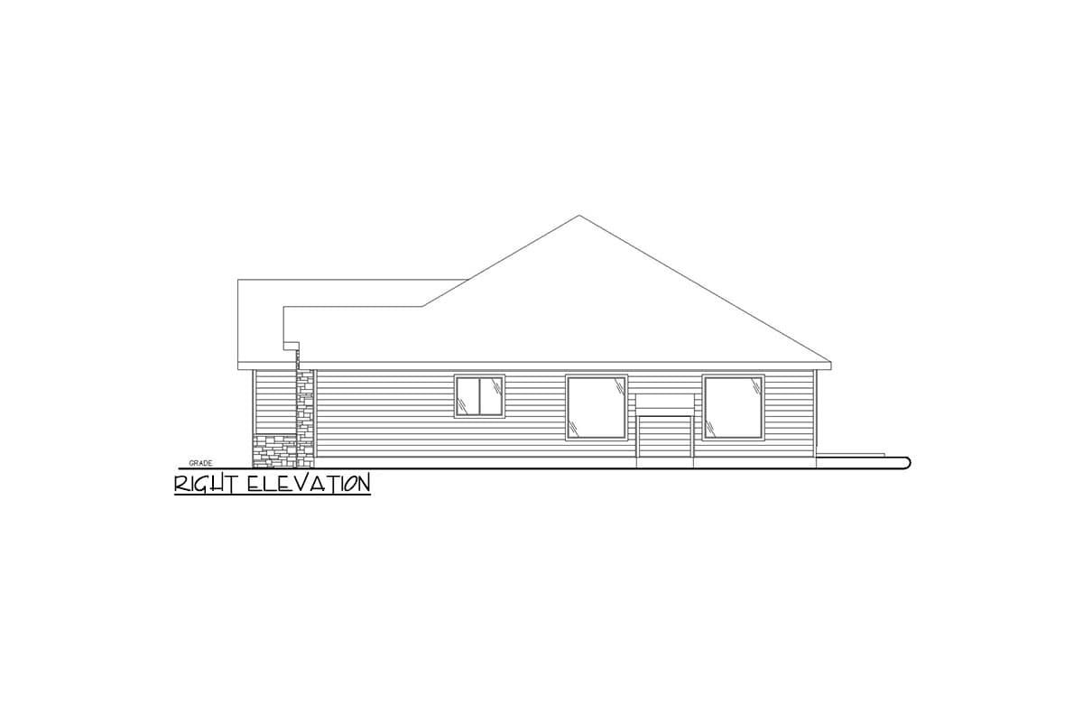 Plan 35181GH: Ranch Style Home Plan with 3-Car Garage - Image #5 - Ranch