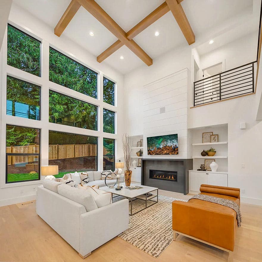 Plan 23366JD: Luxury Contemporary House Plan with Den and Grand Living Area - 4247 Sq Ft - Image #4 - Contemporary, Modern, Northwest