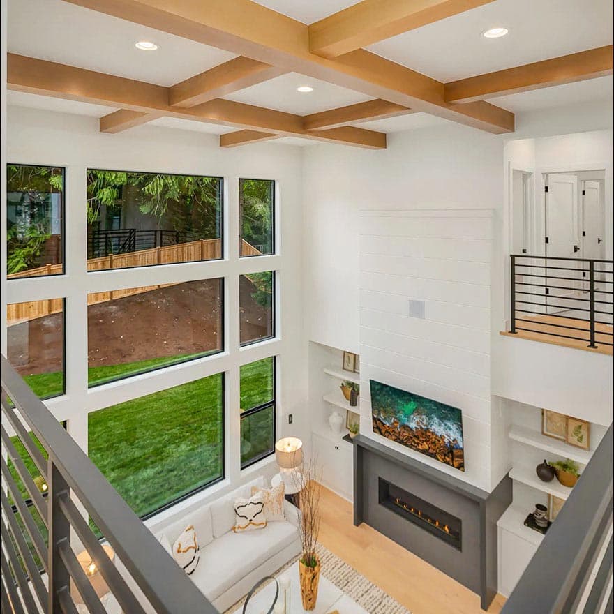 Plan 23366JD: Luxury Contemporary House Plan with Den and Grand Living Area - 4247 Sq Ft - Image #6 - Contemporary, Modern, Northwest