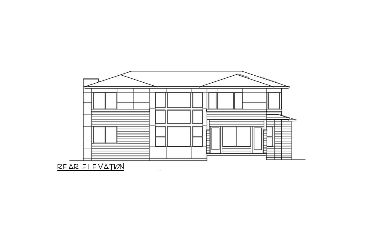 Plan 23366JD: Luxury Contemporary House Plan with Den and Grand Living Area - 4247 Sq Ft - Image #31 - Contemporary, Modern, Northwest