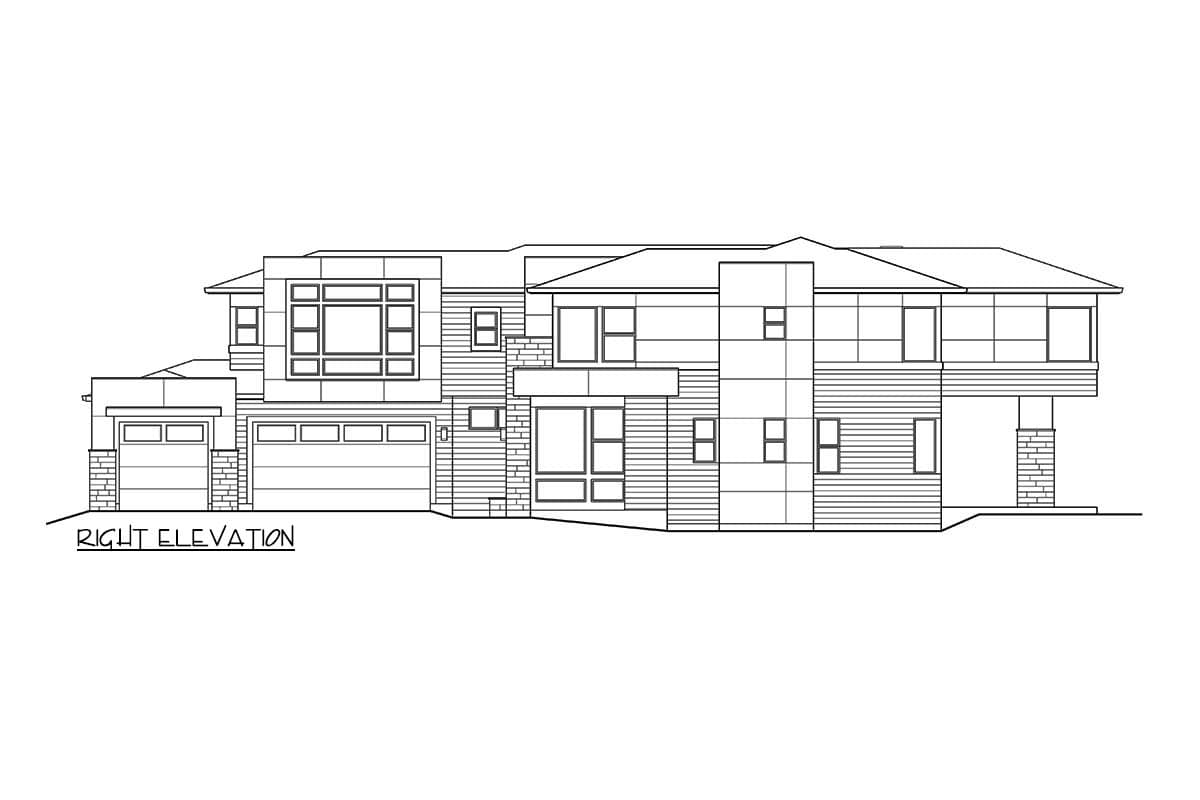 Plan 23366JD: Luxury Contemporary House Plan with Den and Grand Living Area - 4247 Sq Ft - Image #32 - Contemporary, Modern, Northwest