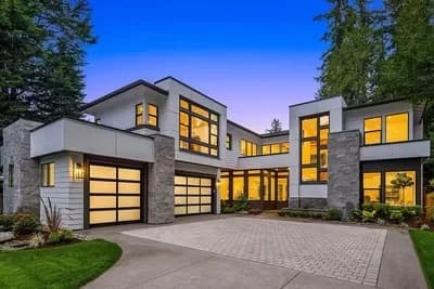 Luxury Contemporary House Plan with Den and Grand Living Area - 4247 Sq Ft