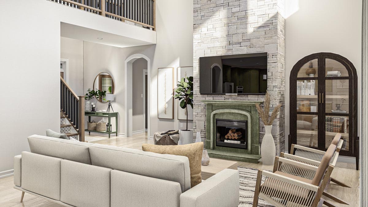 Plan 623244DJ: Traditional 3-Bed House Plan Under 2400 Square Feet with 2-Story Great Room - Image #7 - Country, Farmhouse, Traditional