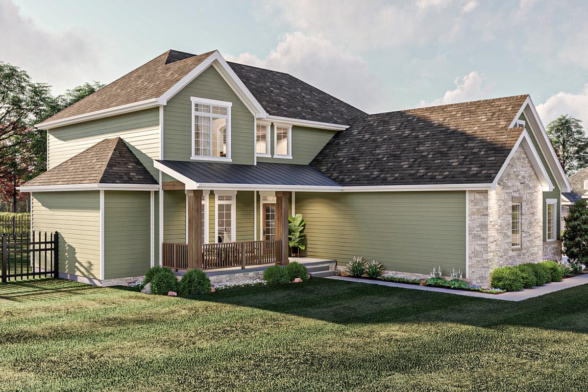Plan 623244DJ: Traditional 3-Bed House Plan Under 2400 Square Feet with 2-Story Great Room - Image #17 - Country, Farmhouse, Traditional