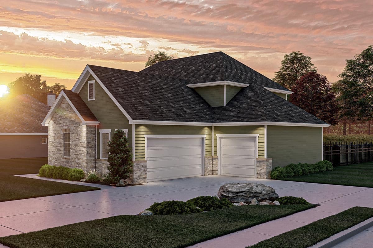 Plan 623244DJ: Traditional 3-Bed House Plan Under 2400 Square Feet with 2-Story Great Room - Image #19 - Country, Farmhouse, Traditional