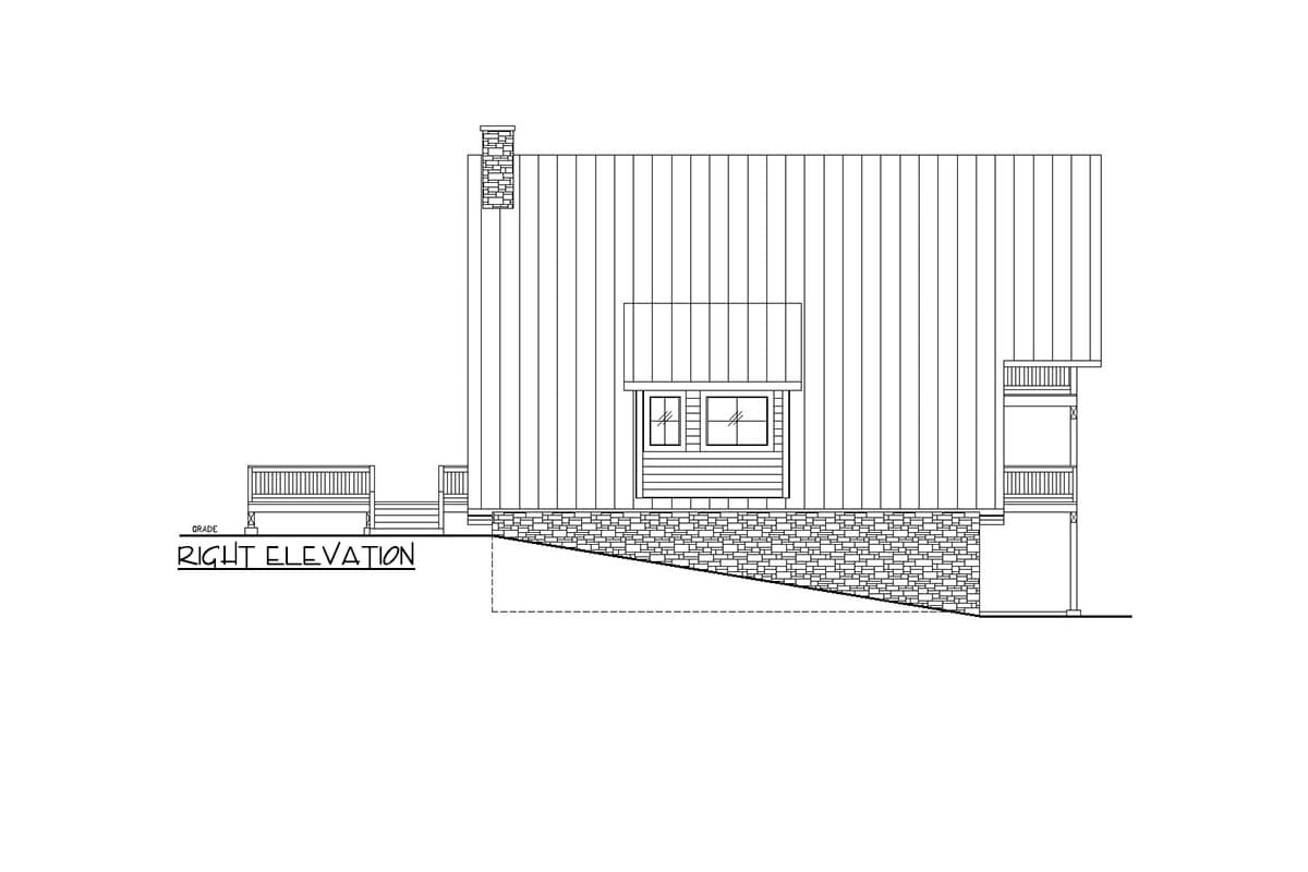 Plan 350032GH: Contemporary 2-Bed A-Frame House Plan - 1607 Sq Ft - Image #5 - A-Frame, Contemporary, Mountain, Rustic