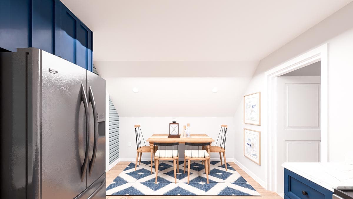 Plan 61435UT: 3 Car Garage Apartment with Over 1000 Sq Ft of Parking and Under 1300 Sq Ft of Living Space - Image #11 - Carriage, Country, New American, Shingle