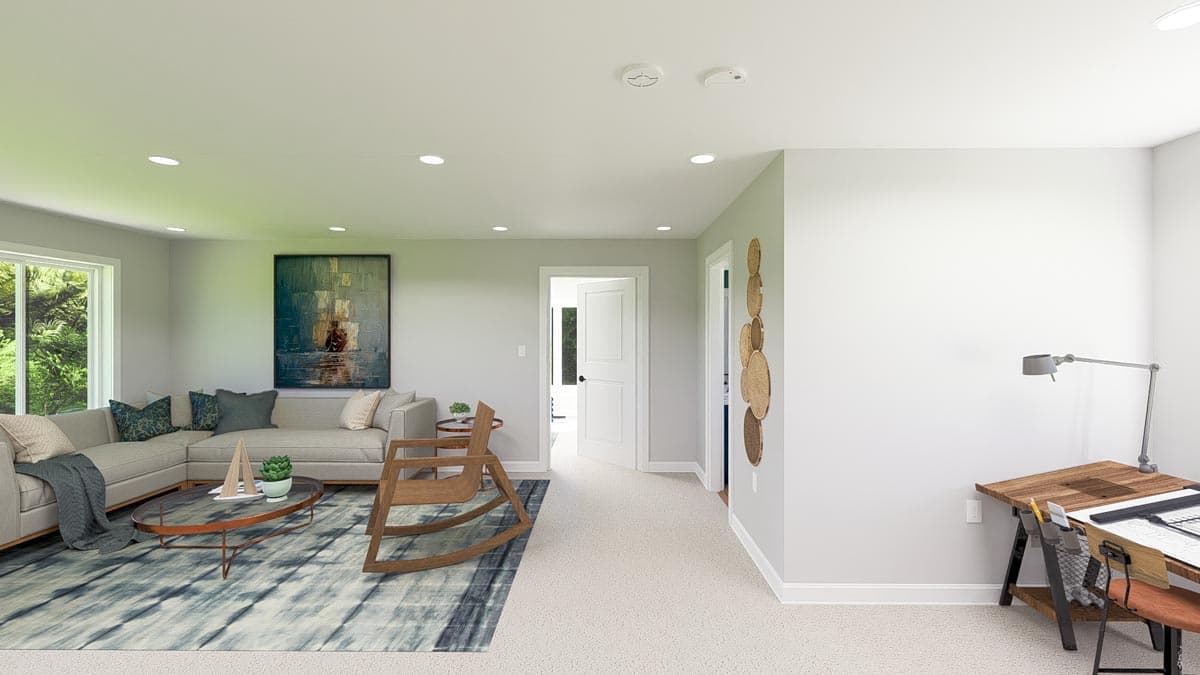 Plan 61435UT: 3 Car Garage Apartment with Over 1000 Sq Ft of Parking and Under 1300 Sq Ft of Living Space - Image #12 - Carriage, Country, New American, Shingle