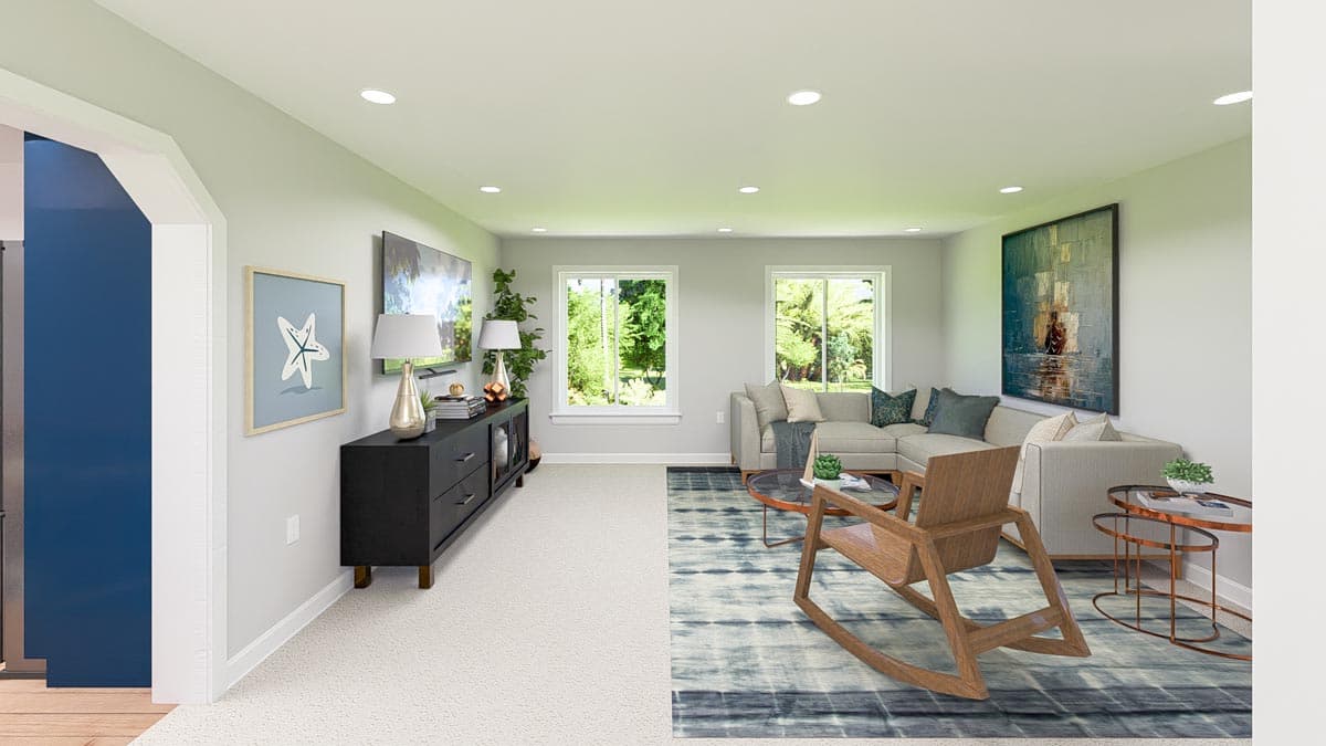 Plan 61435UT: 3 Car Garage Apartment with Over 1000 Sq Ft of Parking and Under 1300 Sq Ft of Living Space - Image #13 - Carriage, Country, New American, Shingle
