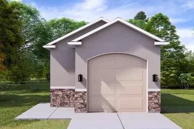 627 Square Foot Garage with Front and Rear Access