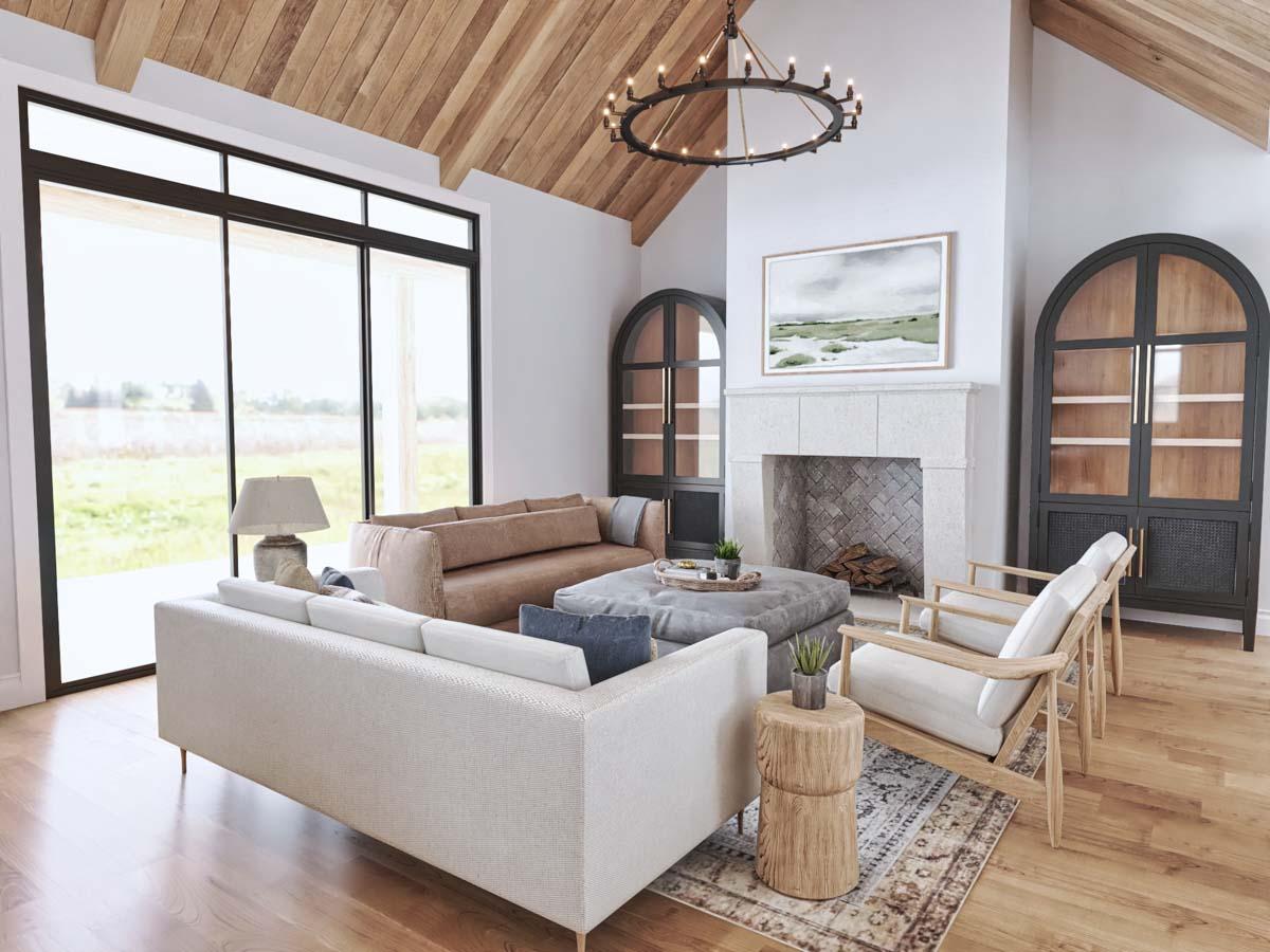 Plan 12230JL: 2000-Plus Square Foot New American House Plan with 3 Beds and 3-Car Front-Facing Garage - Image #5 - Country, Craftsman, Modern Farmhouse, New American