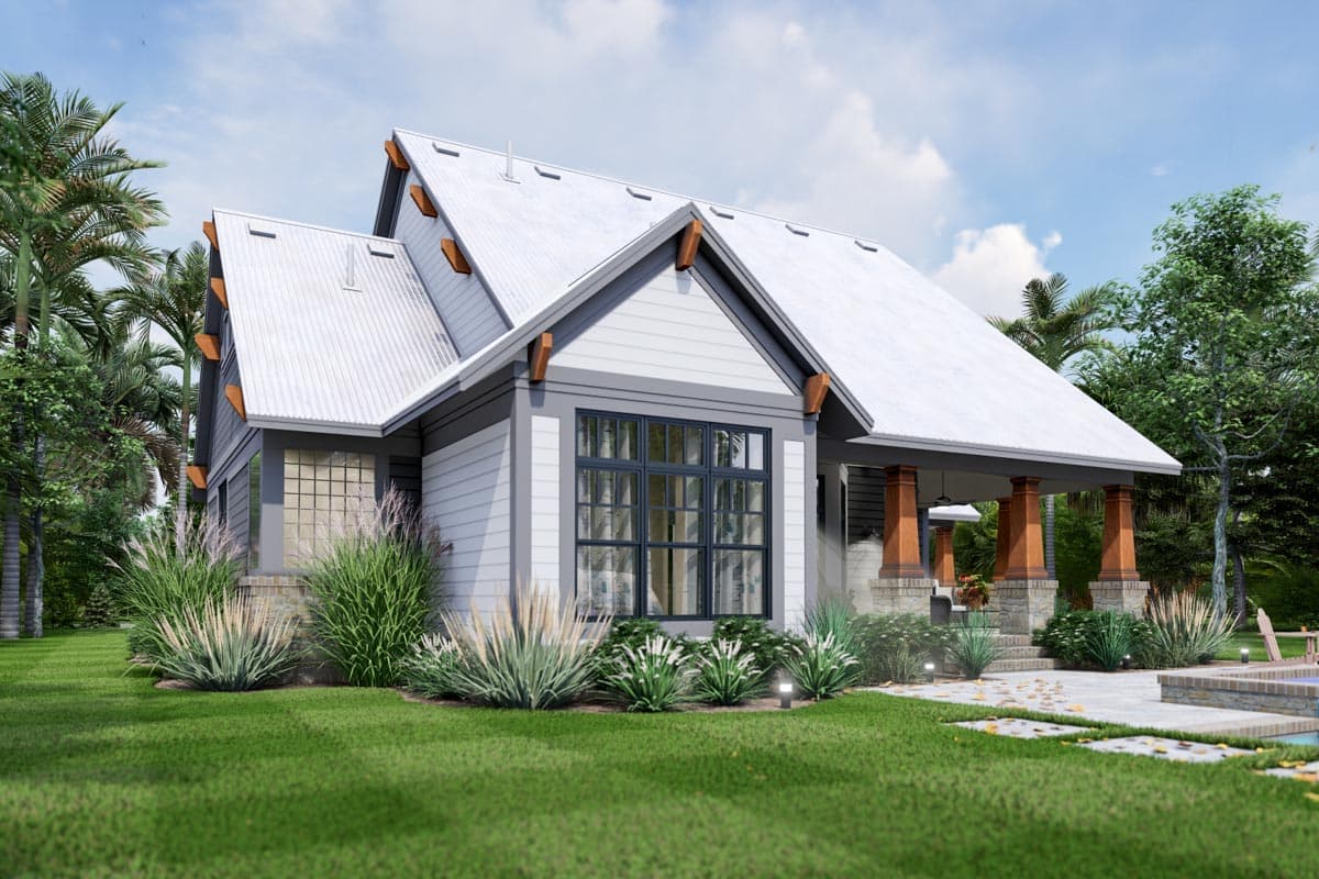 Plan 16927WG: 3-Bed Country Home Plan with Attached Carport and 2-Car Detached Garage - 1657 Sq Ft - Image #10 - Bungalow, Cottage, Country, Craftsman, New American