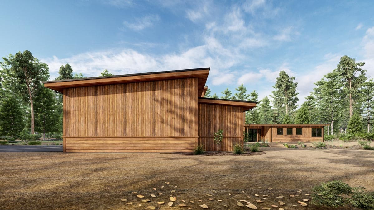 Plan 777066MTL: 4500 Square Foot Modern Rustic House Plan with 3 Beds, 5 Fireplaces and 2 Laundry Rooms - Image #12 - Contemporary, Mid Century Modern, Modern, Mountain, Rustic