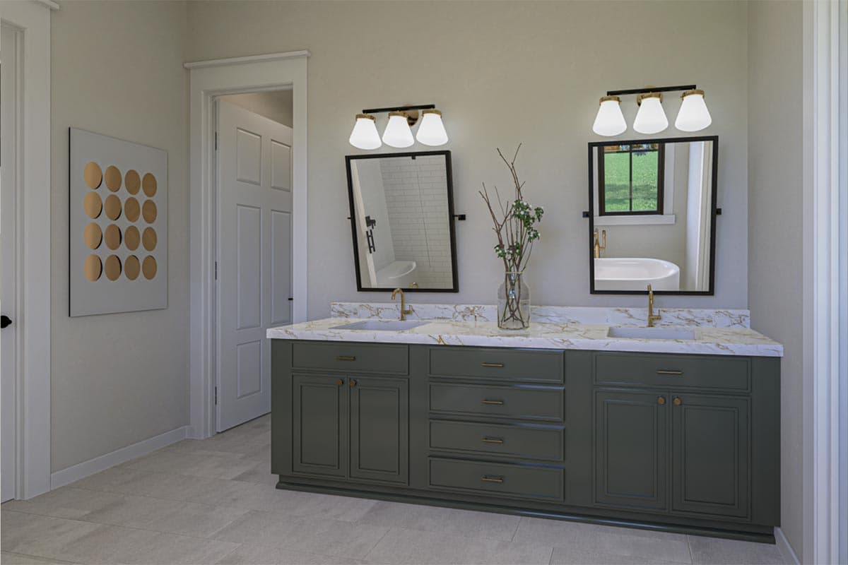 Plan 51938HZ: 3-Bedroom Modern Farmhouse Plan under 2400 Square Feet - Image #16 - Country, Farmhouse, Modern Farmhouse, New American, Transitional