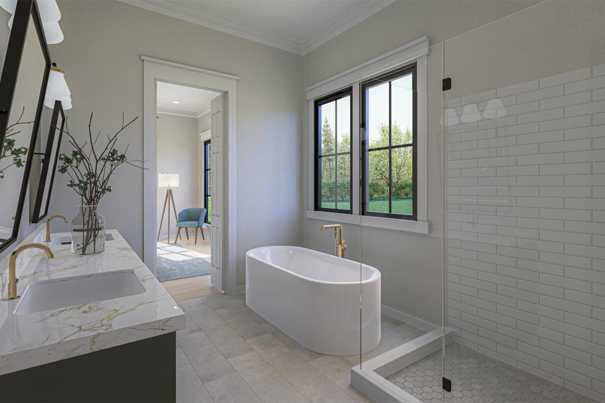 Plan 51938HZ: 3-Bedroom Modern Farmhouse Plan under 2400 Square Feet - Image #15 - Country, Farmhouse, Modern Farmhouse, New American, Transitional