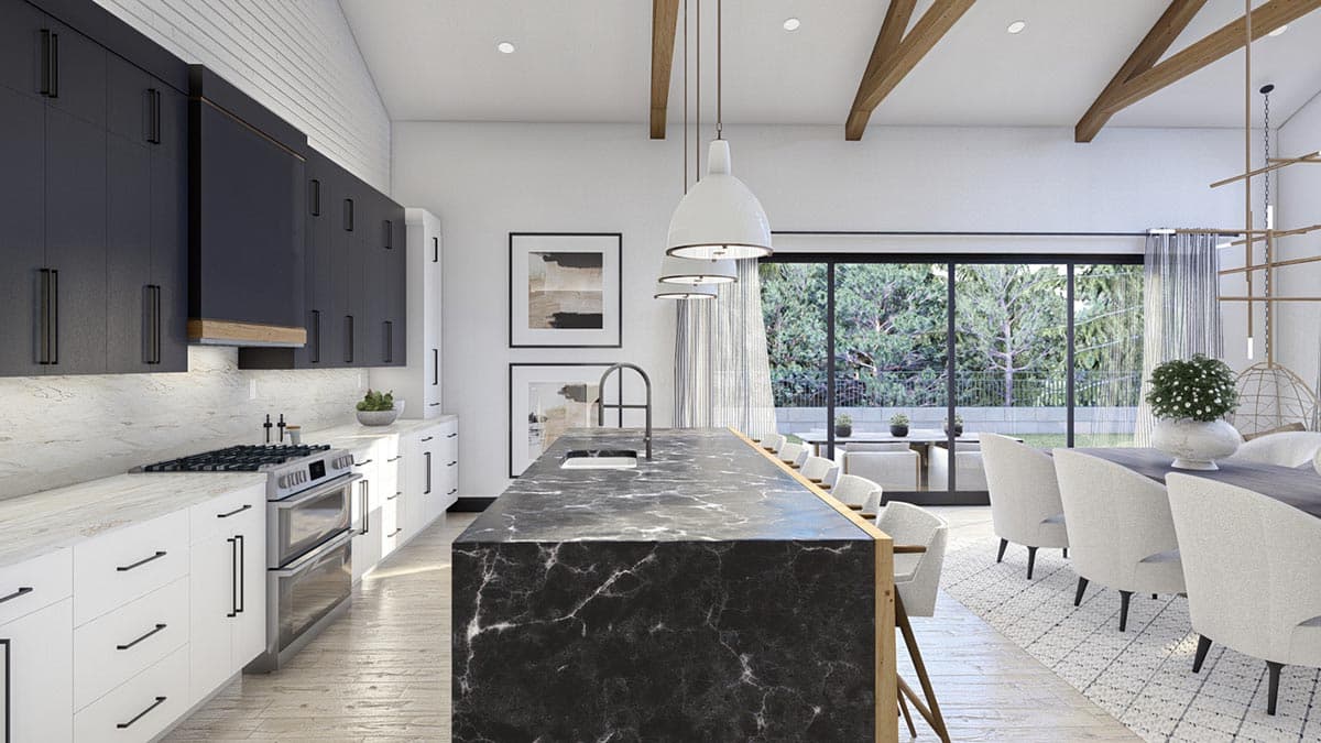 Plan 623246DJ: 3-Bed Barndominium-Style House Plan with 1835 Square Foot Garage with RV Bay - Image #11 - Barndominium, Country, Rustic