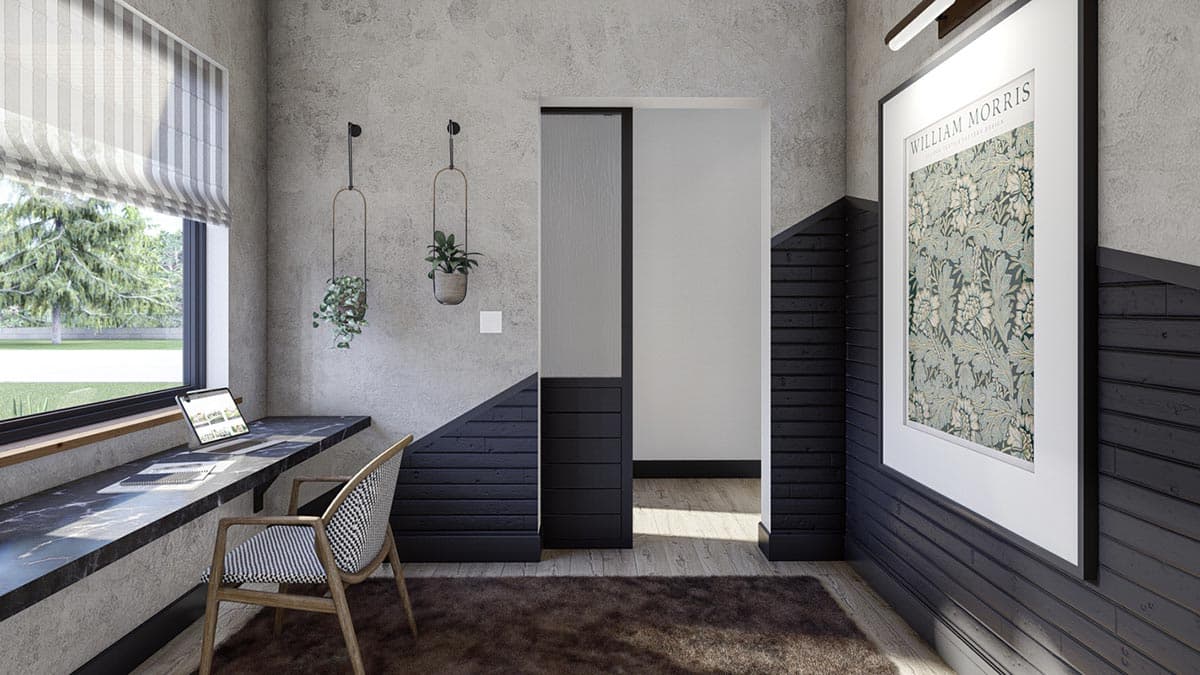 Plan 623246DJ: 3-Bed Barndominium-Style House Plan with 1835 Square Foot Garage with RV Bay - Image #13 - Barndominium, Country, Rustic