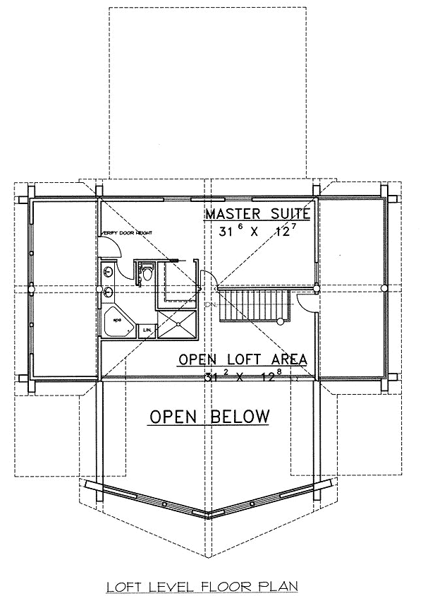 Plan 35211GH: Log Home Escape - Floor Plan - 2nd Floor - Log Cabin, Mountain, Rustic