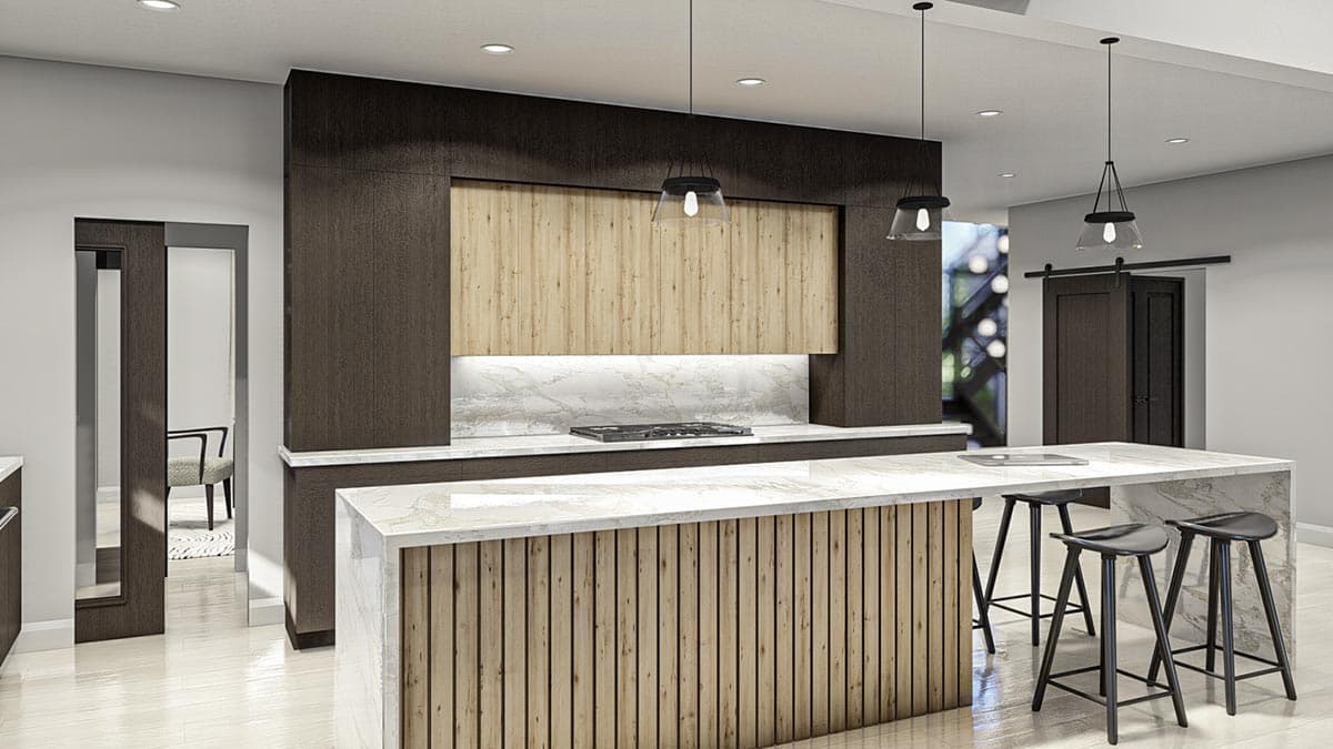 Plan 623247DJ: Modern Prairie Style House Plan with Two Levels of Outdoor Living - Image #9 - Contemporary, Mid Century Modern, Modern, Prairie